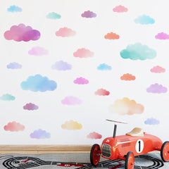 Clothmile vibrant cloud stickers transform playrooms into dreamy skies.