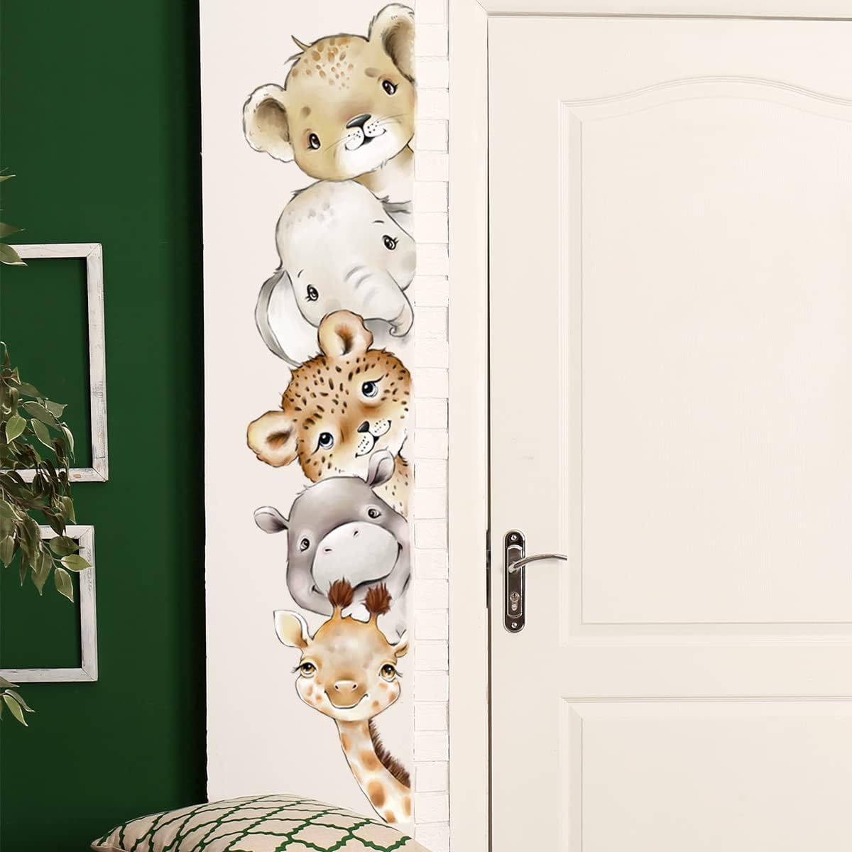 clothmile jungle elephant wall decal for nursery decor
