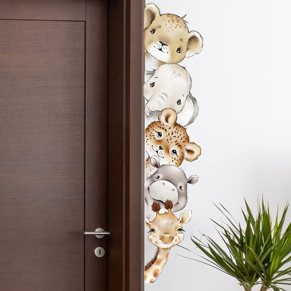 clothmile jungle zoo scene wall decal brightens living spaces