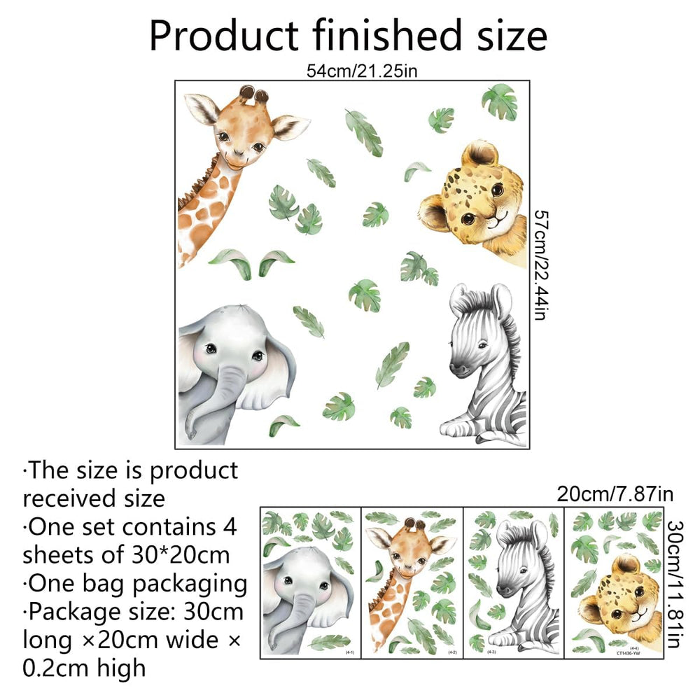 Clothmile safari window sticker pack invites kids to explore color and shape.