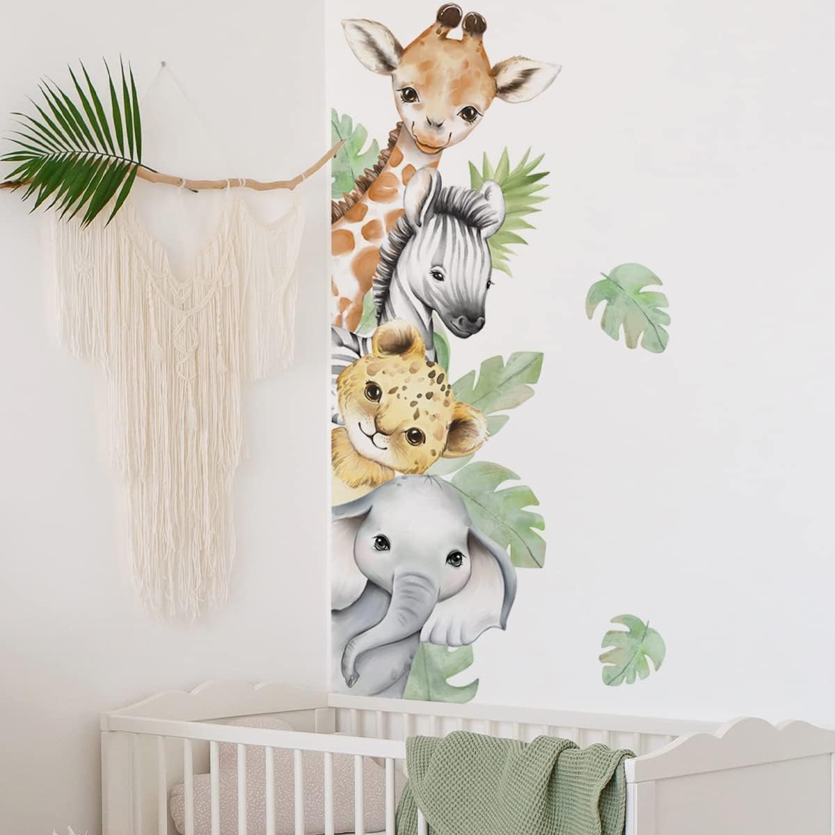clothmile jungle wall decal lion brings bold adventurous vibe to bedrooms or classrooms