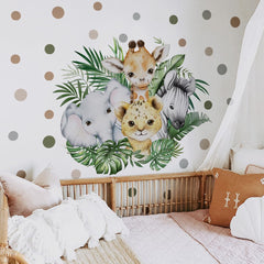 clothmile watercolor jungle zebra wall decal creates contrast for engaging walls
