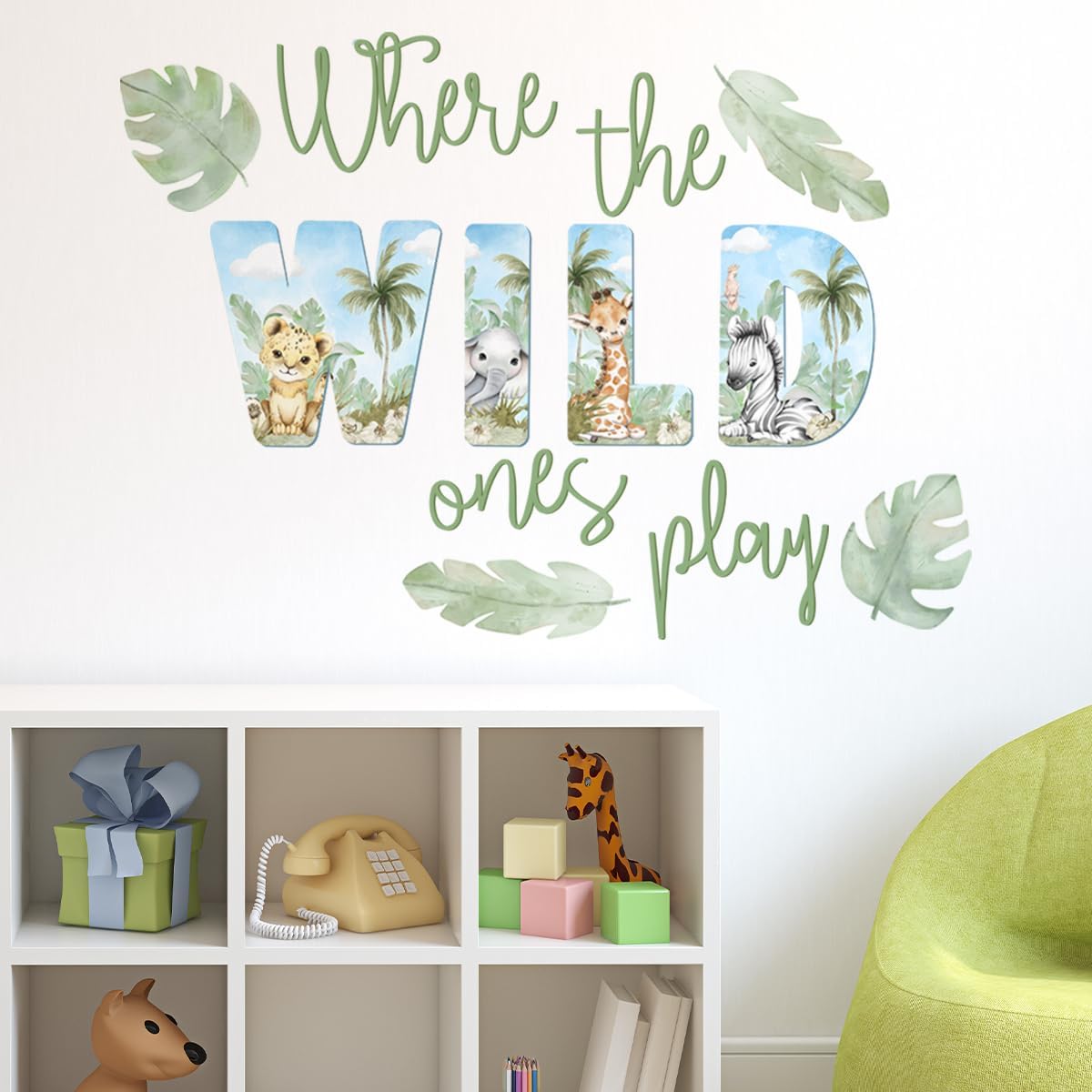 clothmile Wild Jungle Elephant decal brightens kids' rooms with friendly imagery and durable design.
