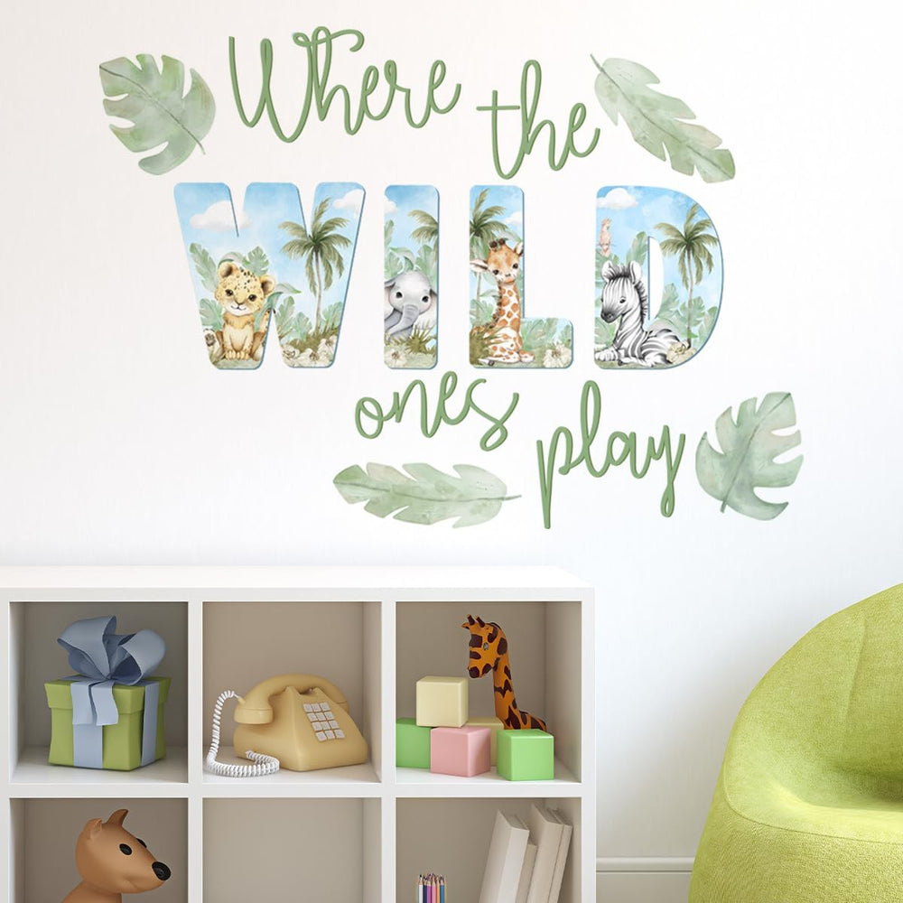 clothmile Wild Jungle Elephant decal brightens kids' rooms with friendly imagery and durable design.
