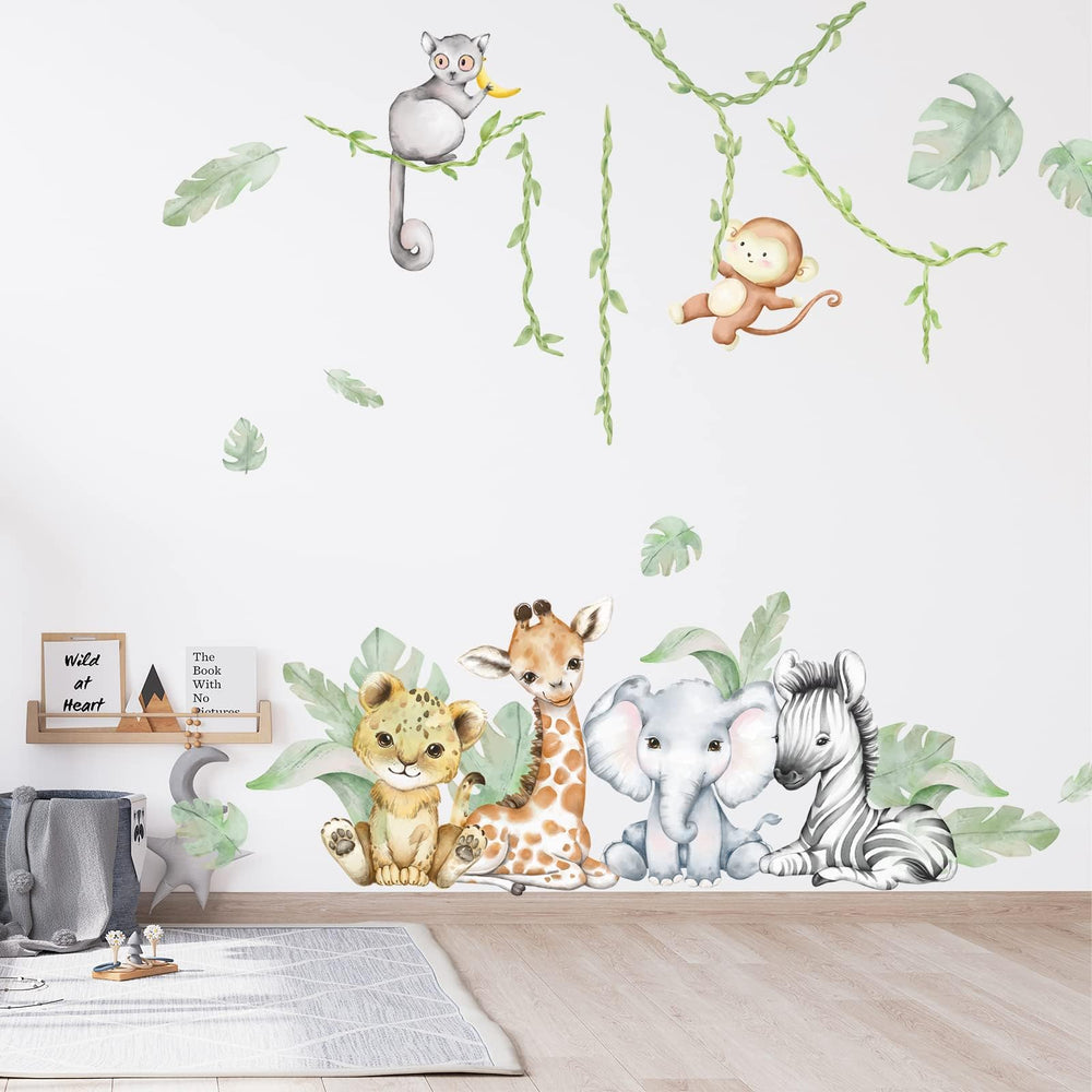 clothmile woodland monkey wall decal brings playful energy to the playroom