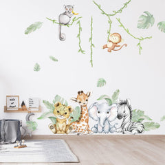 clothmile woodland monkey wall decal brings playful energy to the playroom
