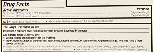 Clotrimazole vaginal cream packaging and applicators aiding symptom relief