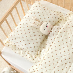 CLoucl muslin cotton pillowcase texture close-up showing soft, breathable fabric for sensitive skin