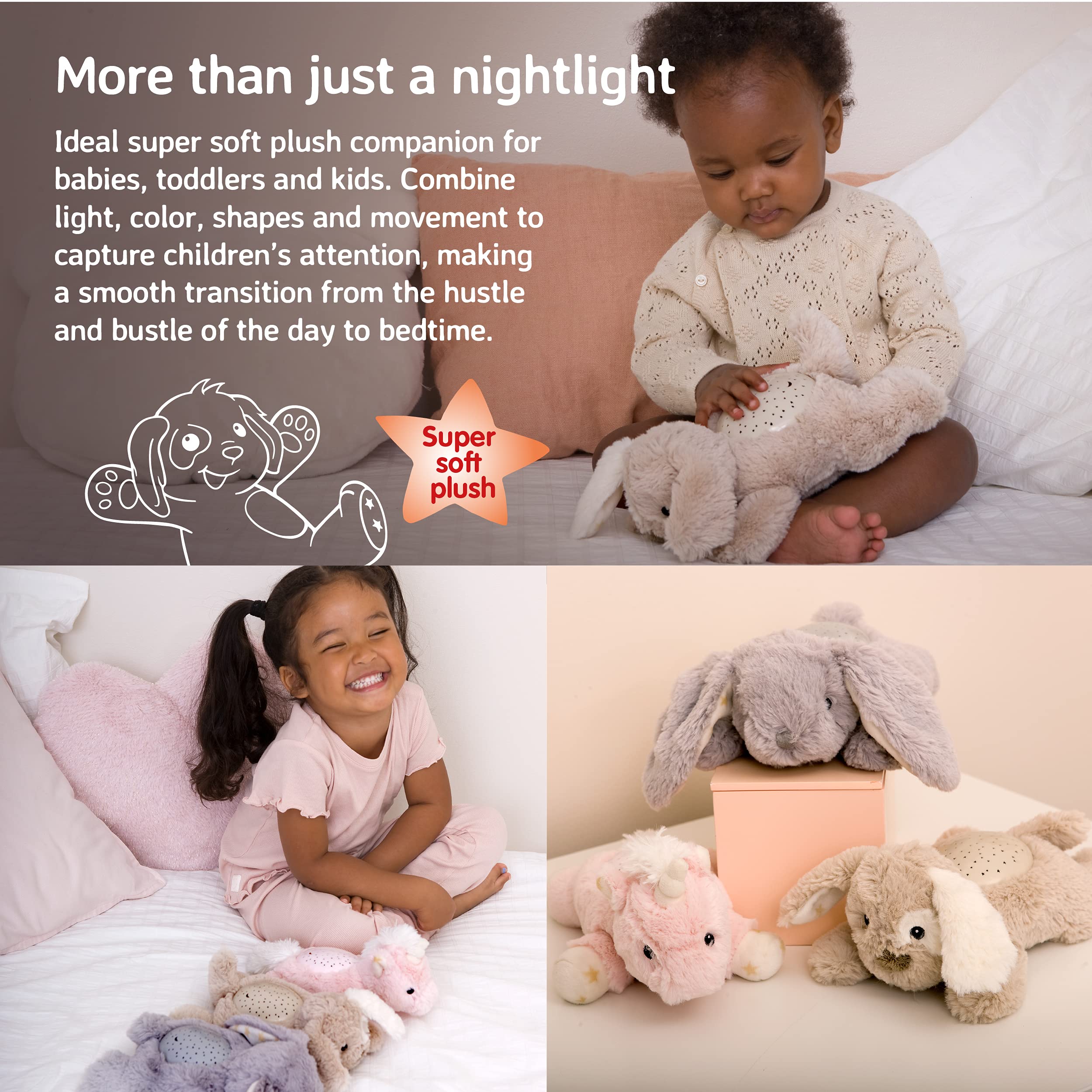 Cloud b Calming Mini Nightlight auto-off-45-min saves energy after bedtime