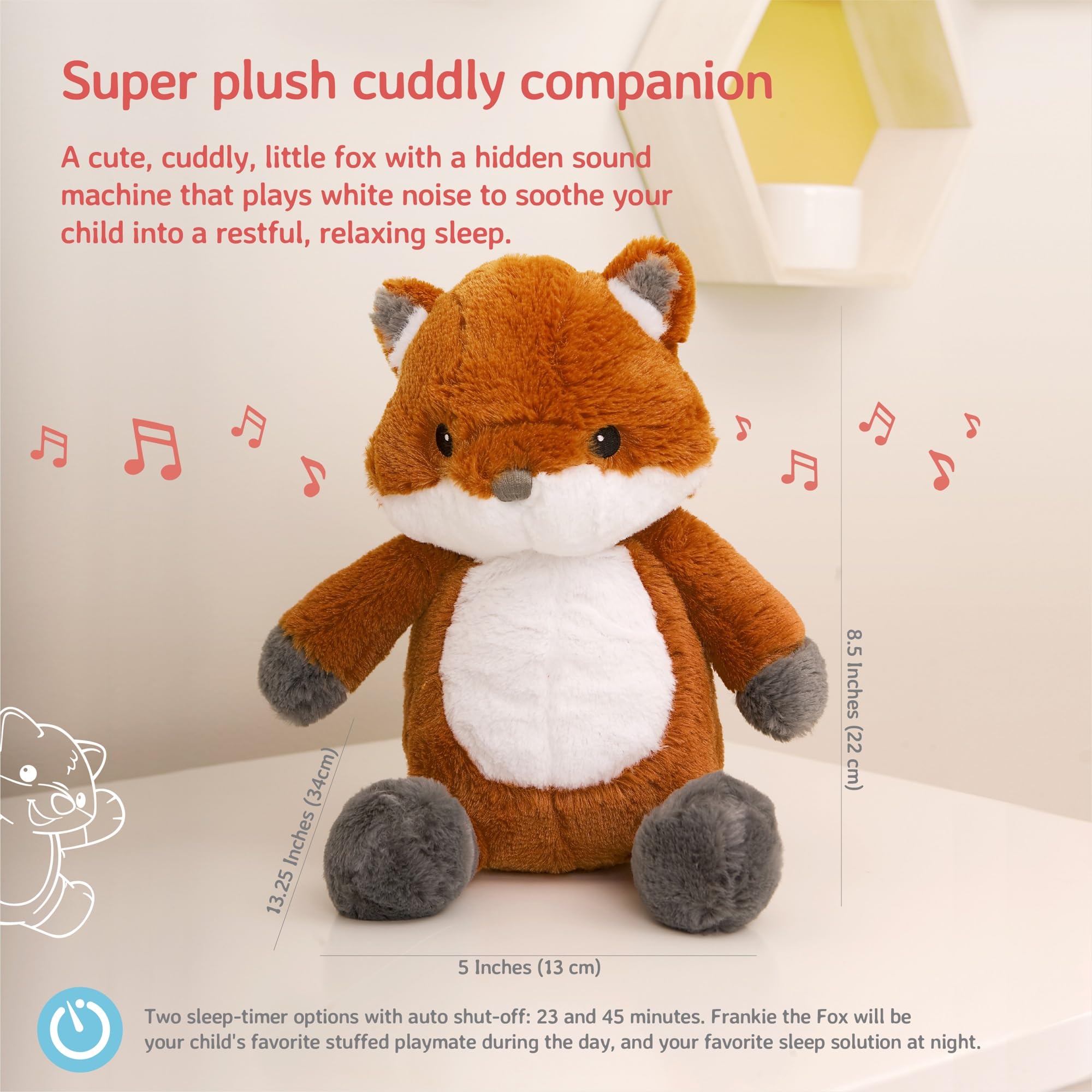 Cloud b Frankie the Fox crib hook-and-loop attachment detail