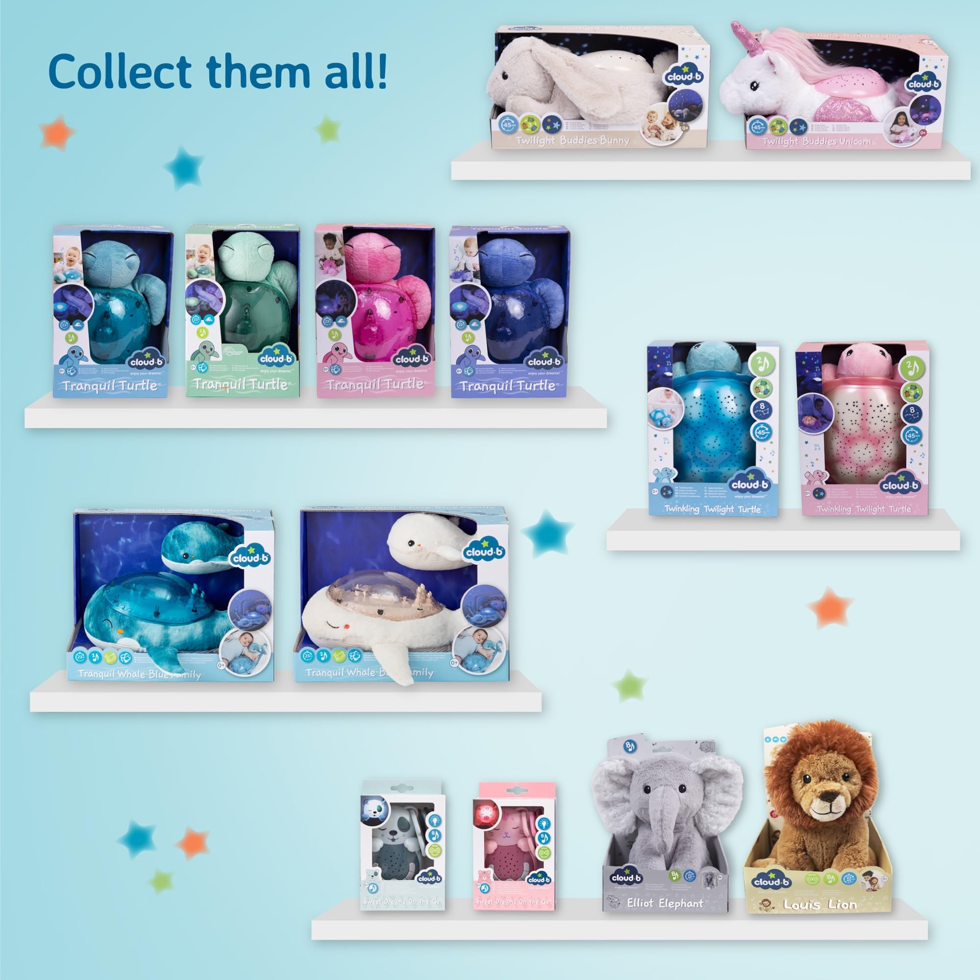 Cloud b LoveLight Buddies lullabies preview for bedtime comfort.