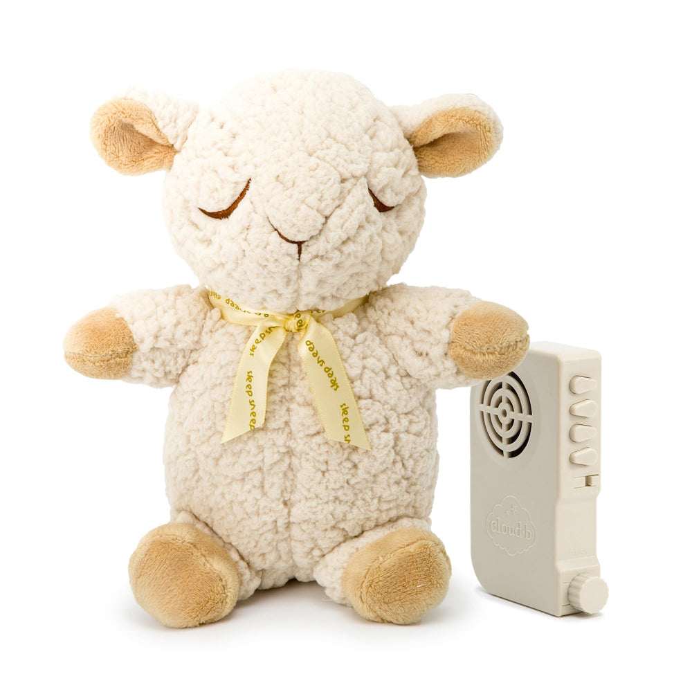 Sleep Sheep On The Go includes lullabies and white noise options for varied settings.
