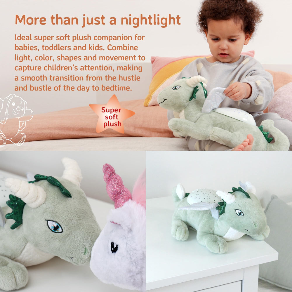Cloud B Twilight Buddies Dragon blue light option for peaceful nights