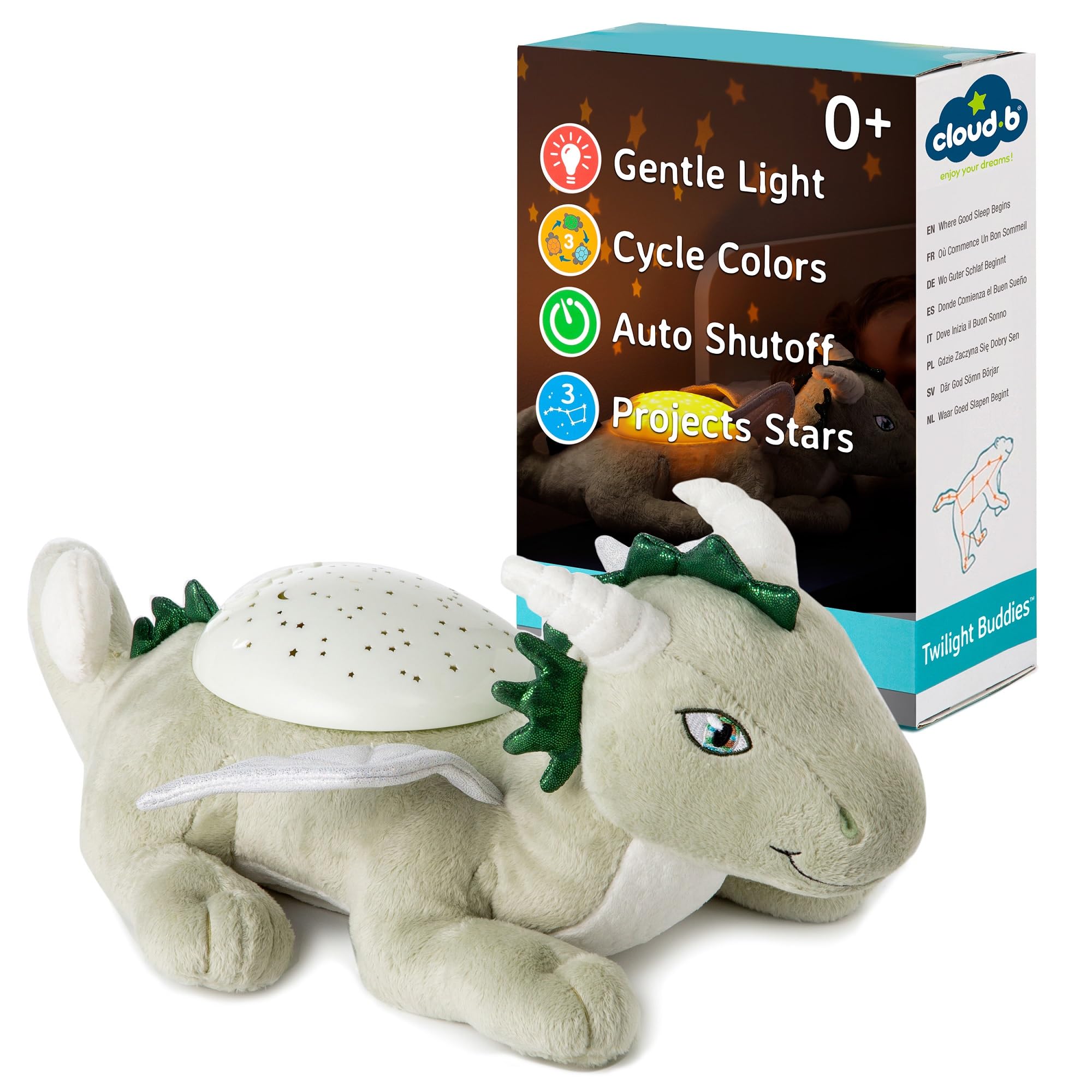Cloud B Twilight Buddies Dragon night light with soothing dragon glow for bedtime