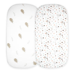 Cloud Baby Bassinet Sheet forest animals design for soft, breathable sleep