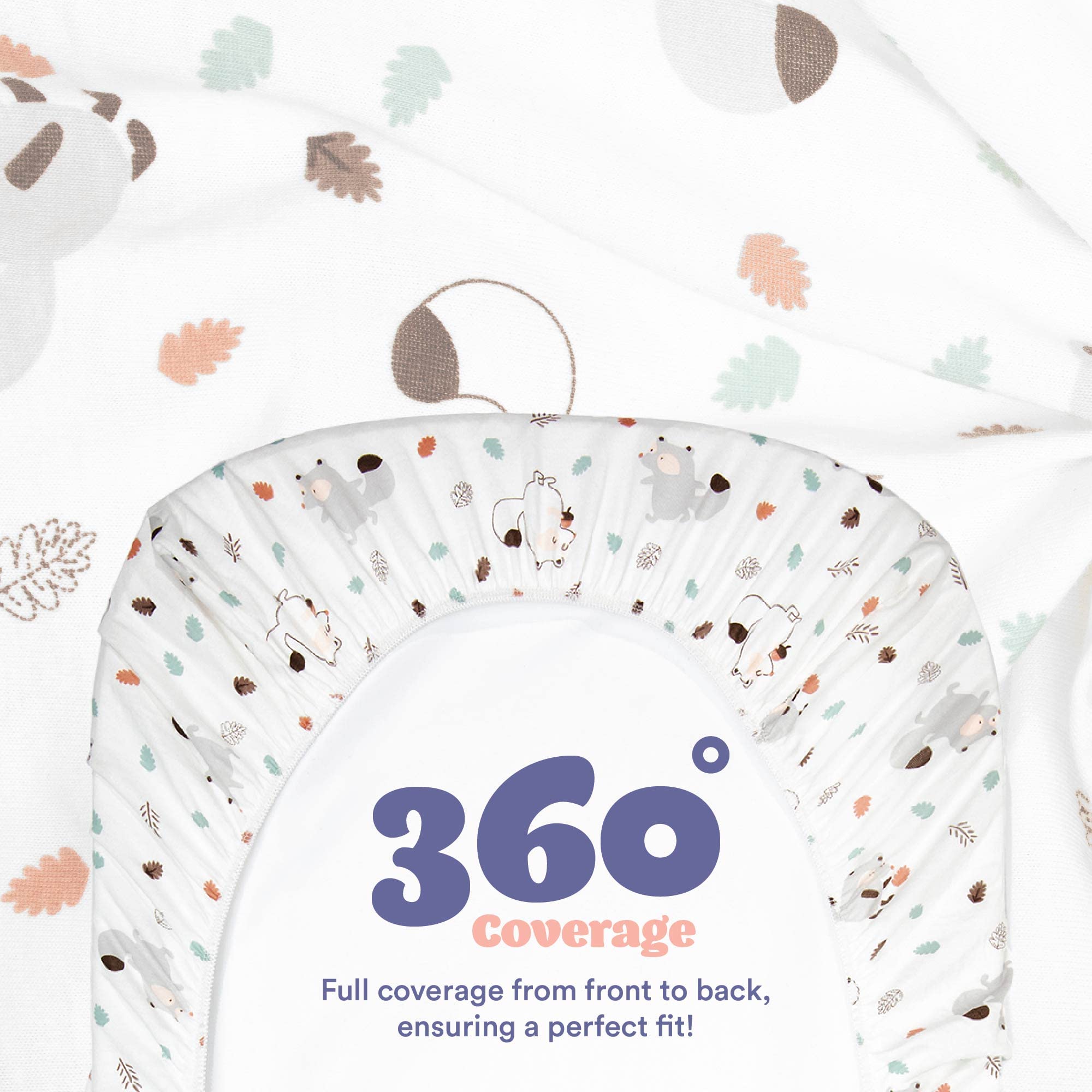 Cloud Baby Bassinet Sheet organic cotton close-up shows quality fabric