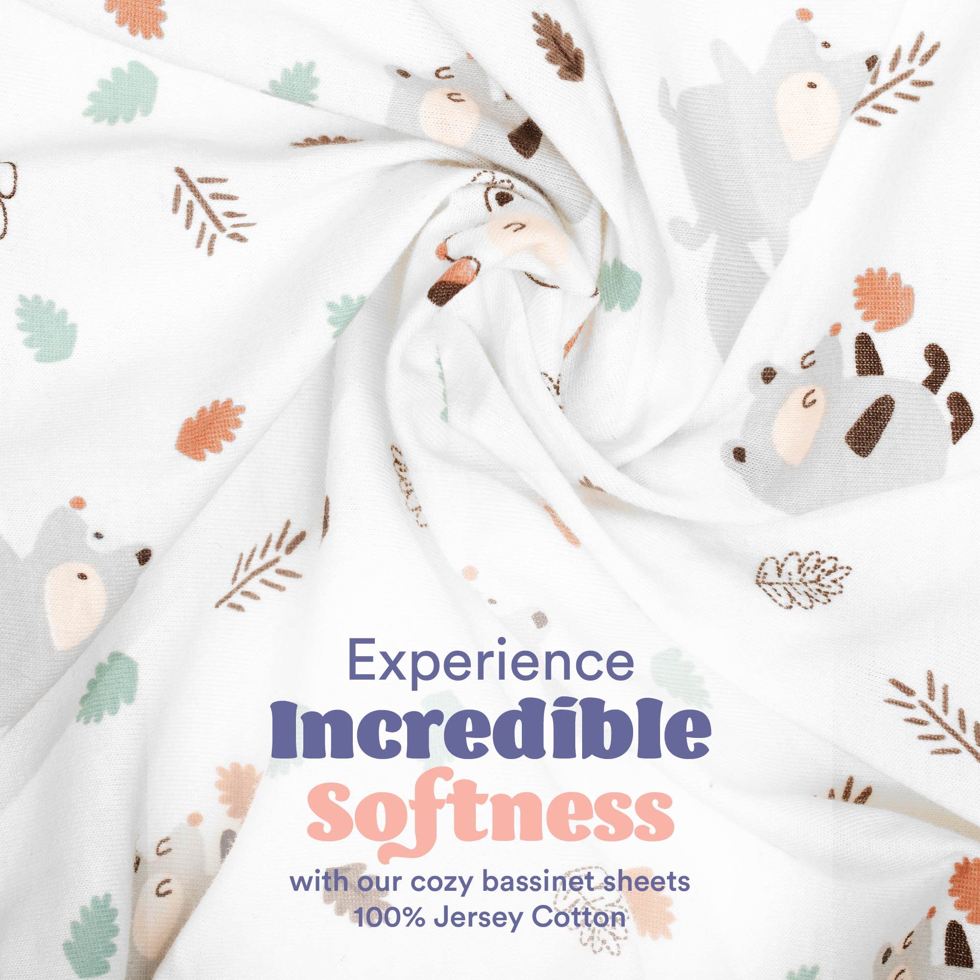 Cloud Baby Bassinet Sheet star design calms and entertains baby at night