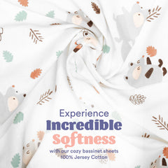 Cloud Baby Bassinet Sheet star design calms and entertains baby at night