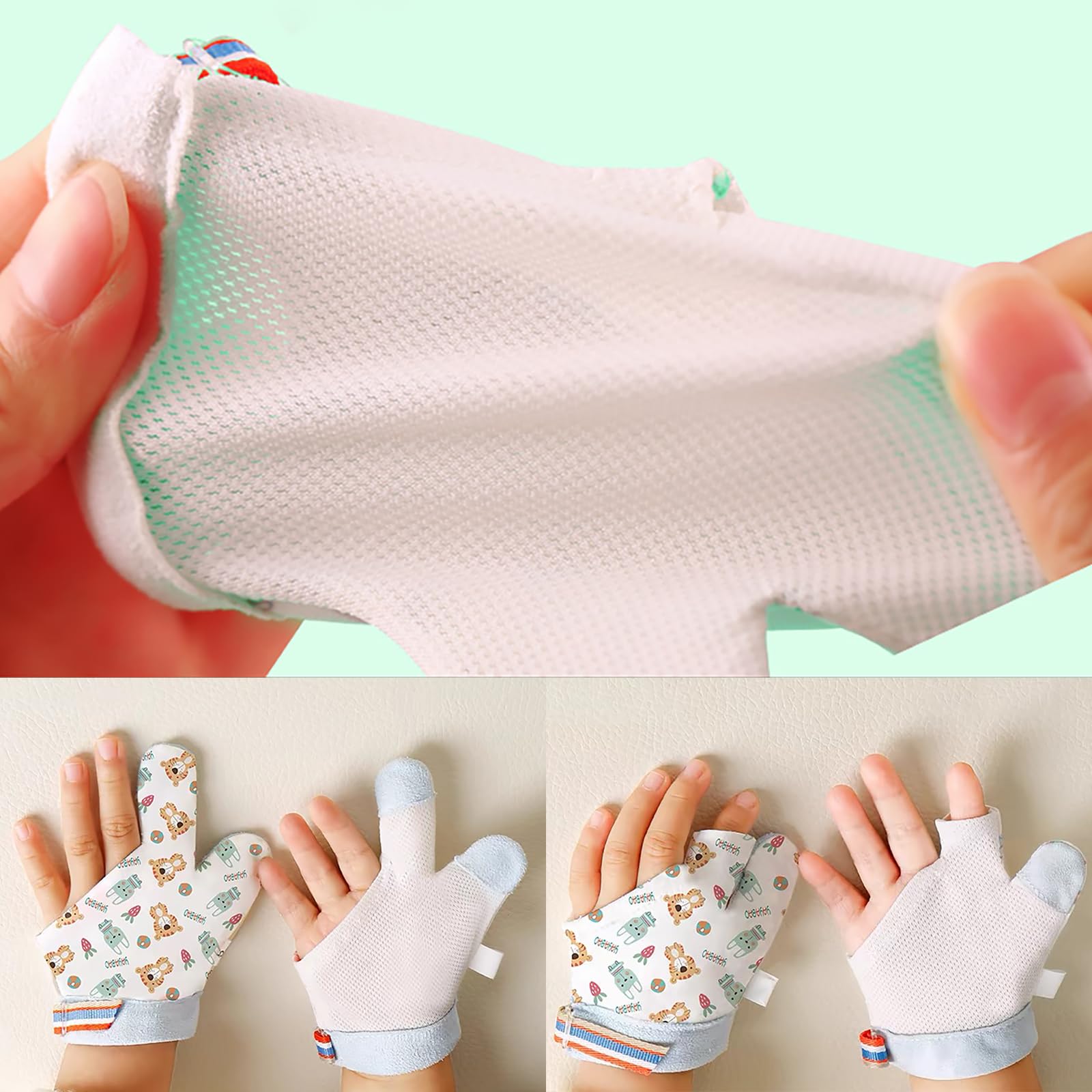 Cloverhome Thumb Sucking Stop breathable material supports long wear.