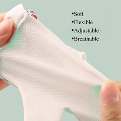 Cloverhome Thumb Sucking Stop on hand demonstrates secure adjustable strap.