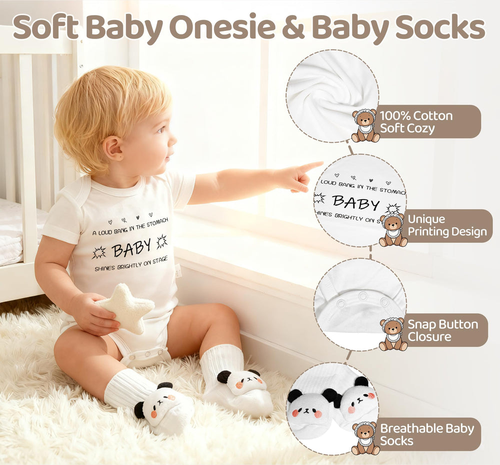 CLTTCLLCT new mom gift set baby socks soft everyday wear