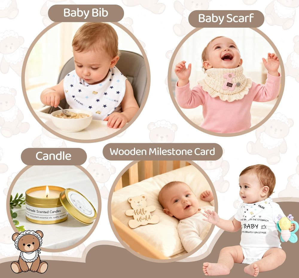 CLTTCLLCT new mom gift set bandana-drool bandana stylish practical
