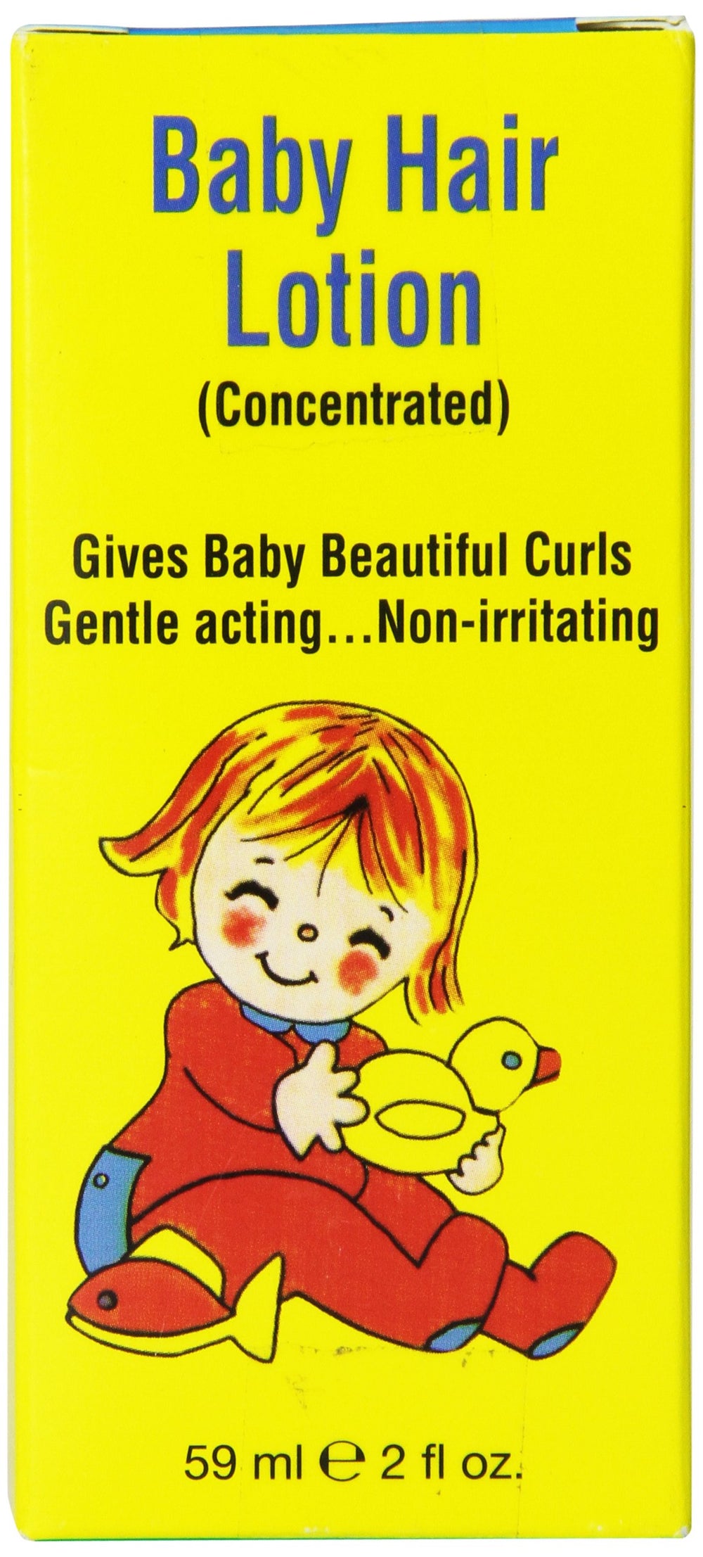 Clubman Baby Hair Lotion bottle pour shows gentle hydration for delicate infant hair.