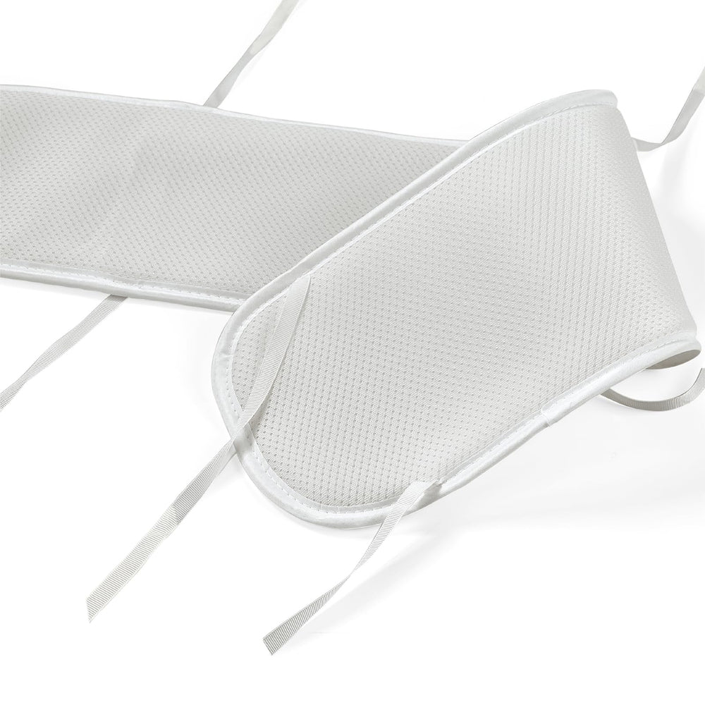 CLYCSRC mesh set demonstrates easy access and top rail compatibility for crib safety.