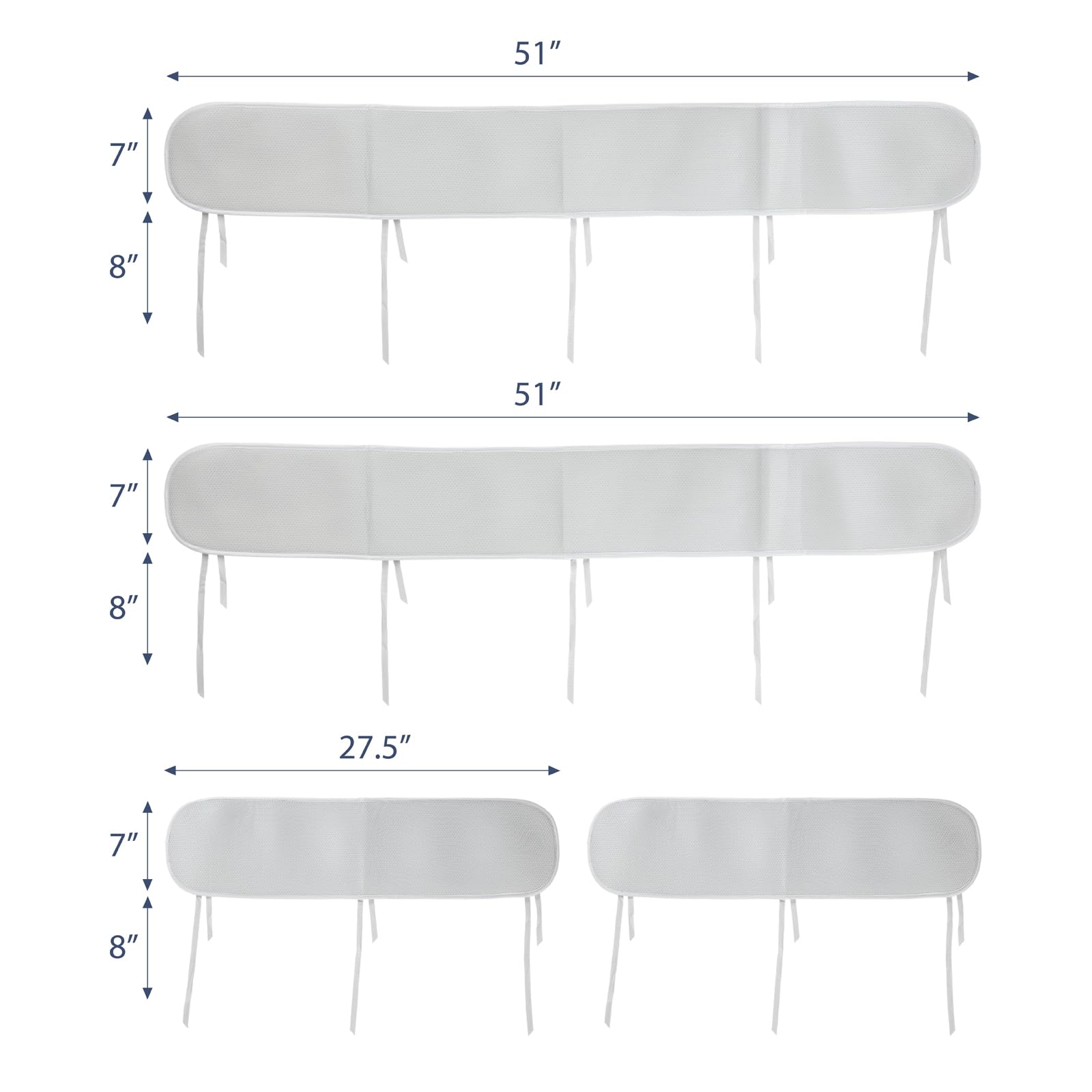 CLYCSRC gray 4-pack supports tidy crib organization and quick setup.