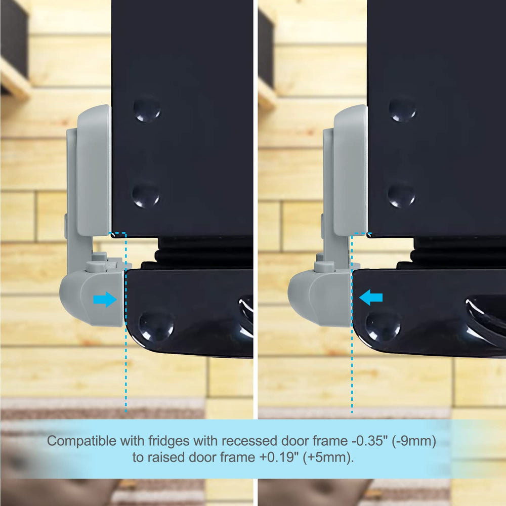 CLYMENE refrigerator lock for kids highlights safety without bulky straps.