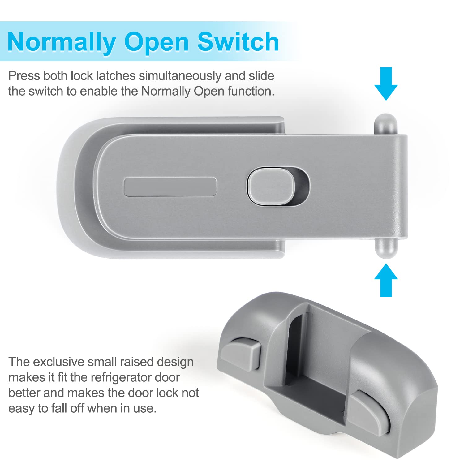CLYMENE latch with 3M tape shows quick, reliable mounting.