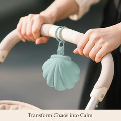 CLYMENE pacifier case with diaper bag strap enables quick access