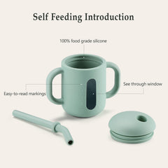 CLYMENE training cup see-through window to monitor beverage