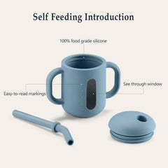 CLYMENE training cup see-through window showing contents for portions.