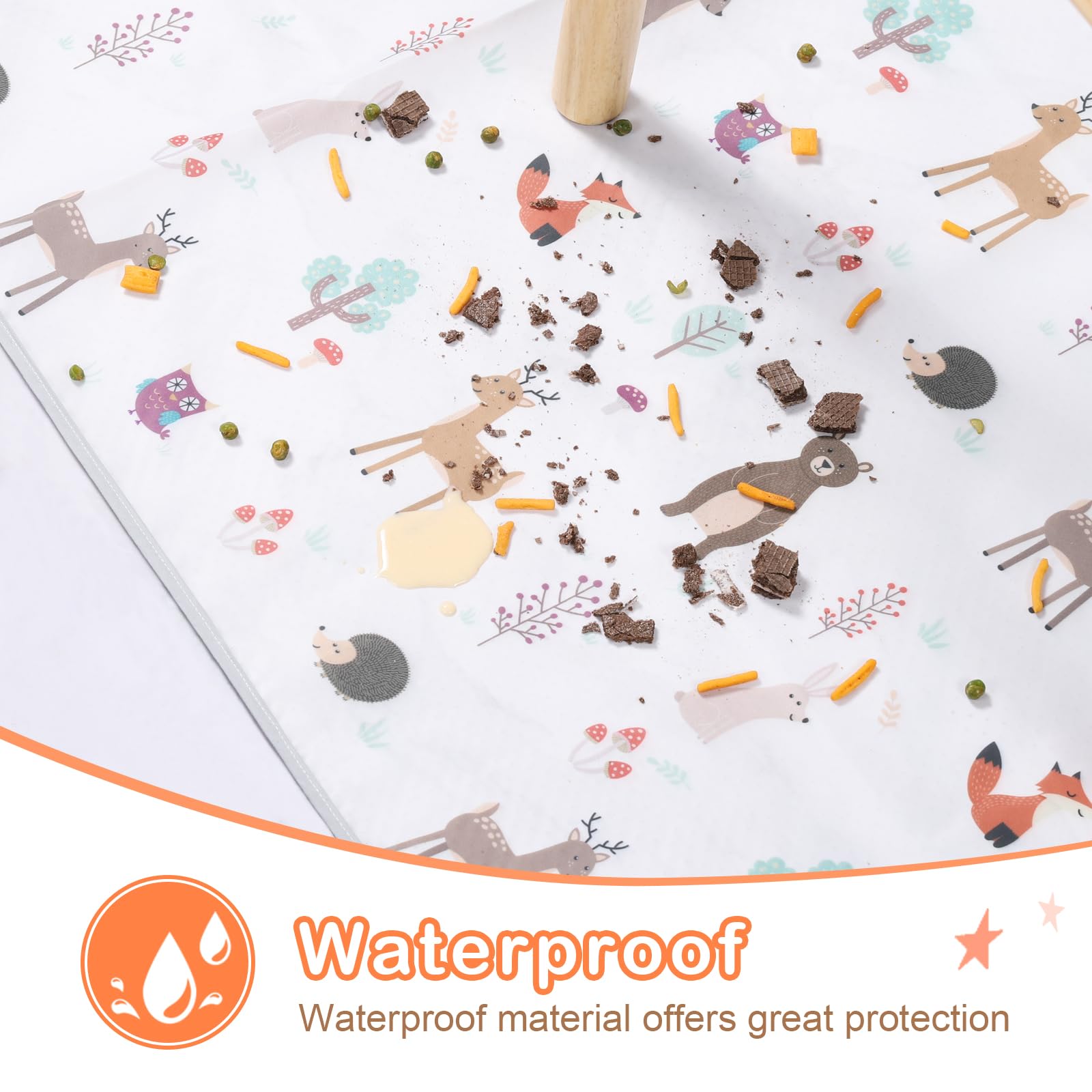 CLYMENE Splat Mat folds compactly for travel and on-the-go use.
