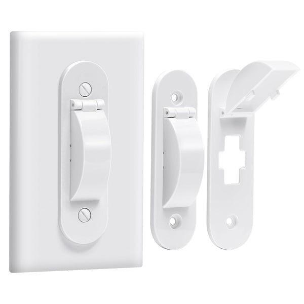 CLYMENE wall switch guard with toggle style prevents accidental toggling while keeping access easy for adults.