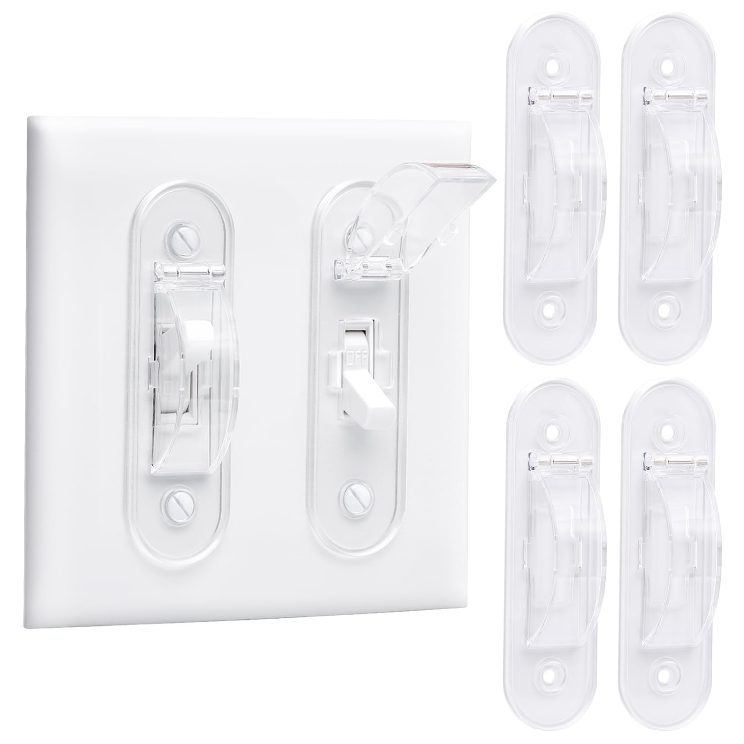 CLYMENE wall switch guard toggle-style protects against accidental power shifts