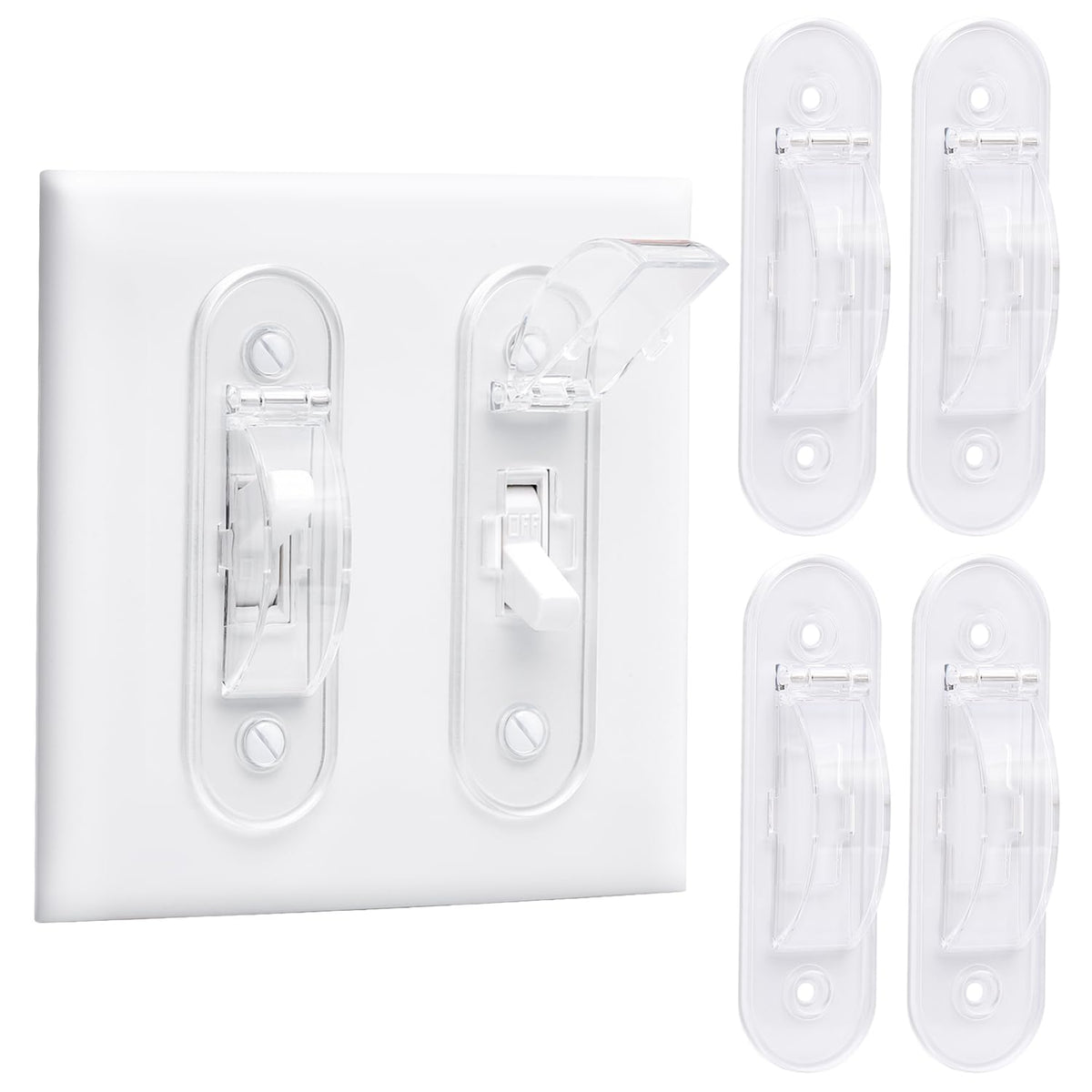 CLYMENE wall switch guard toggle-style protects against accidental power shifts