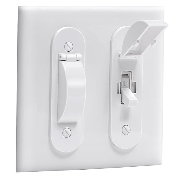 CLYMENE wall switch guard toggle-style protects against accidental toggling at home