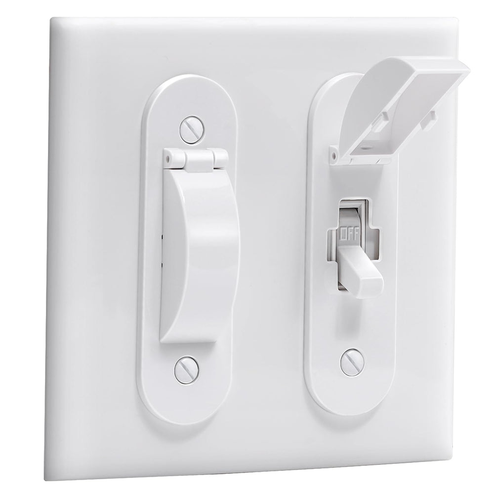 CLYMENE wall switch guard toggle-style protects against accidental toggling at home