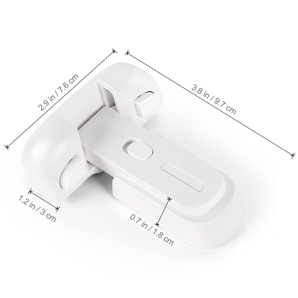Low-profile CLYMENE latch fits recessed door frames and mini fridges.