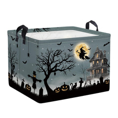 Clastyle Halloween pumpkin storage basket for toy organization and decor