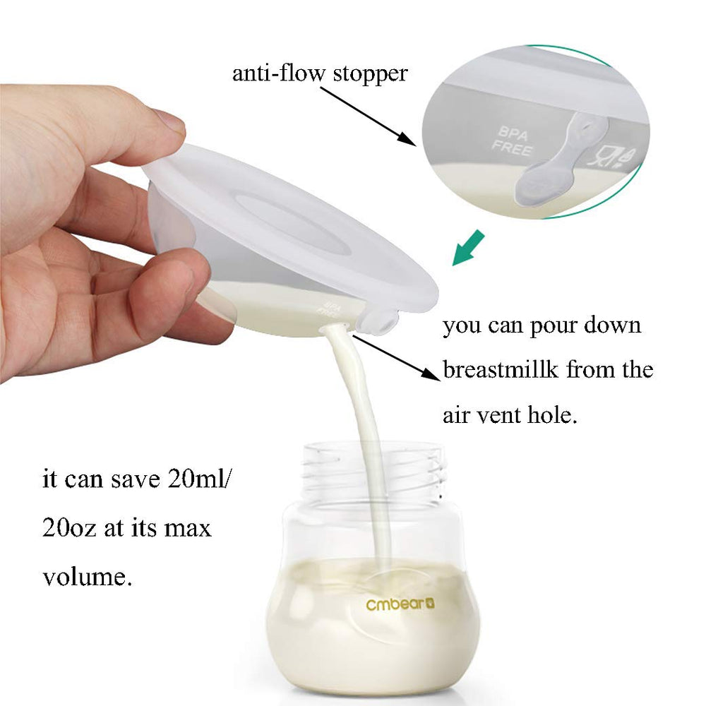 CMBEAR BPA-free shells provide safe, reusable milk collection.