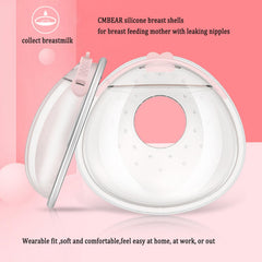 CMBEAR milk-leak collection pads capturing leaks during nursing sessions