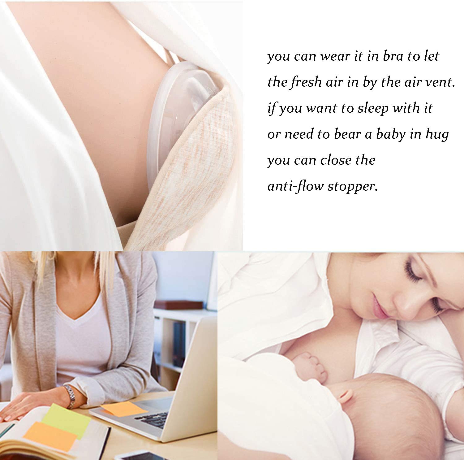 CMBEAR soft silicone material for comfortable breastfeeding wear.