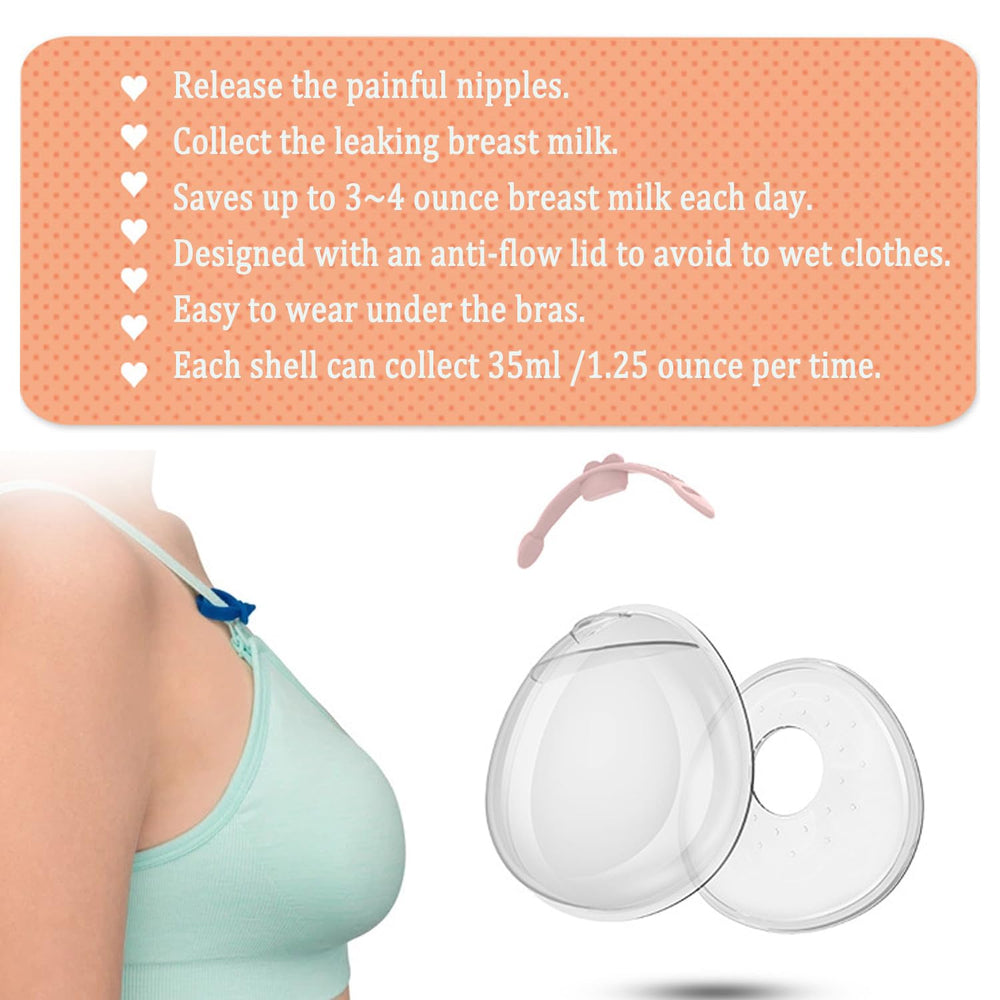CMBEAR soft silicone pads provide gentle comfort against sore nipples