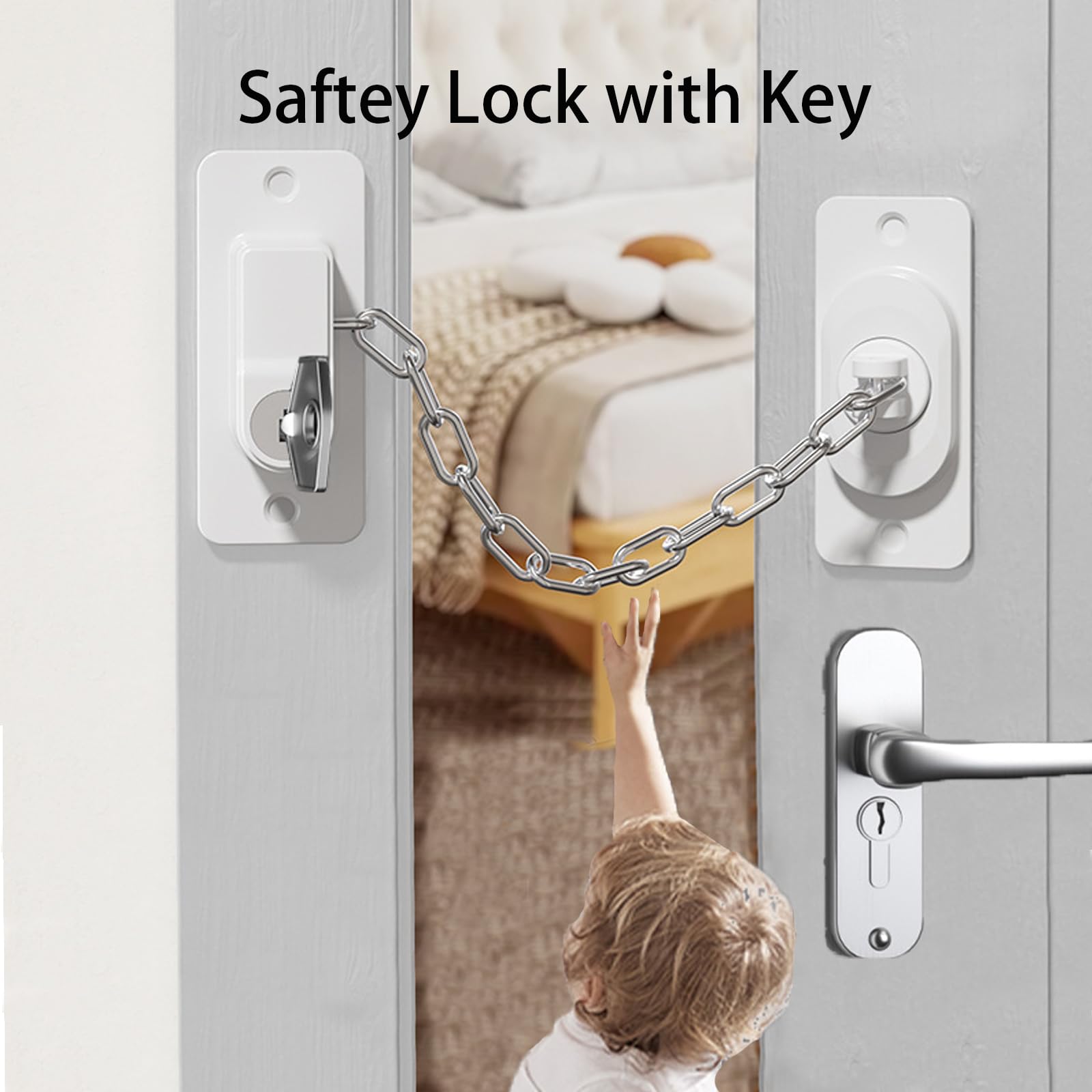 Adjustable extendable chain demonstrates CMINGJ safety lock length customization