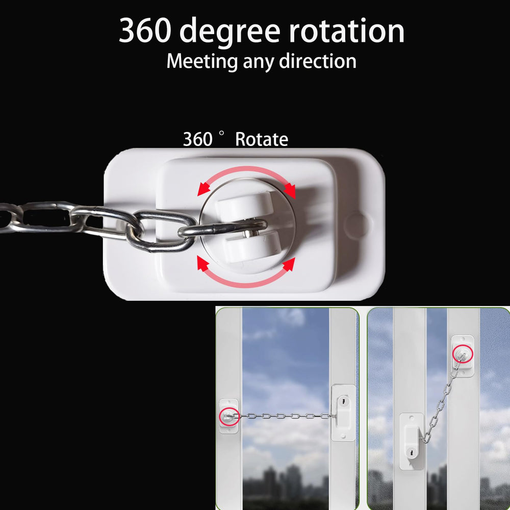 Durable ABS and stainless steel CMINGJ lock withstands toddler tugging
