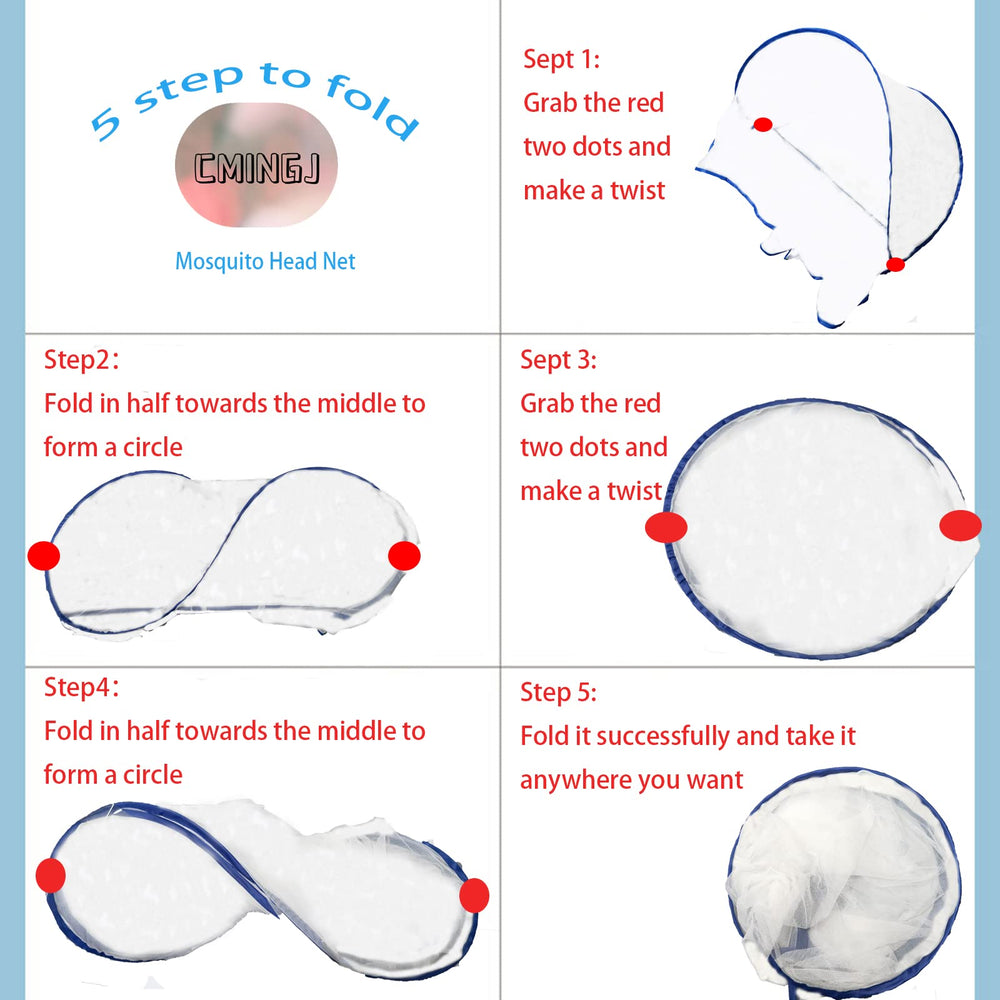 CMINGJ easy-clean head net is hand-washable and quick to air dry