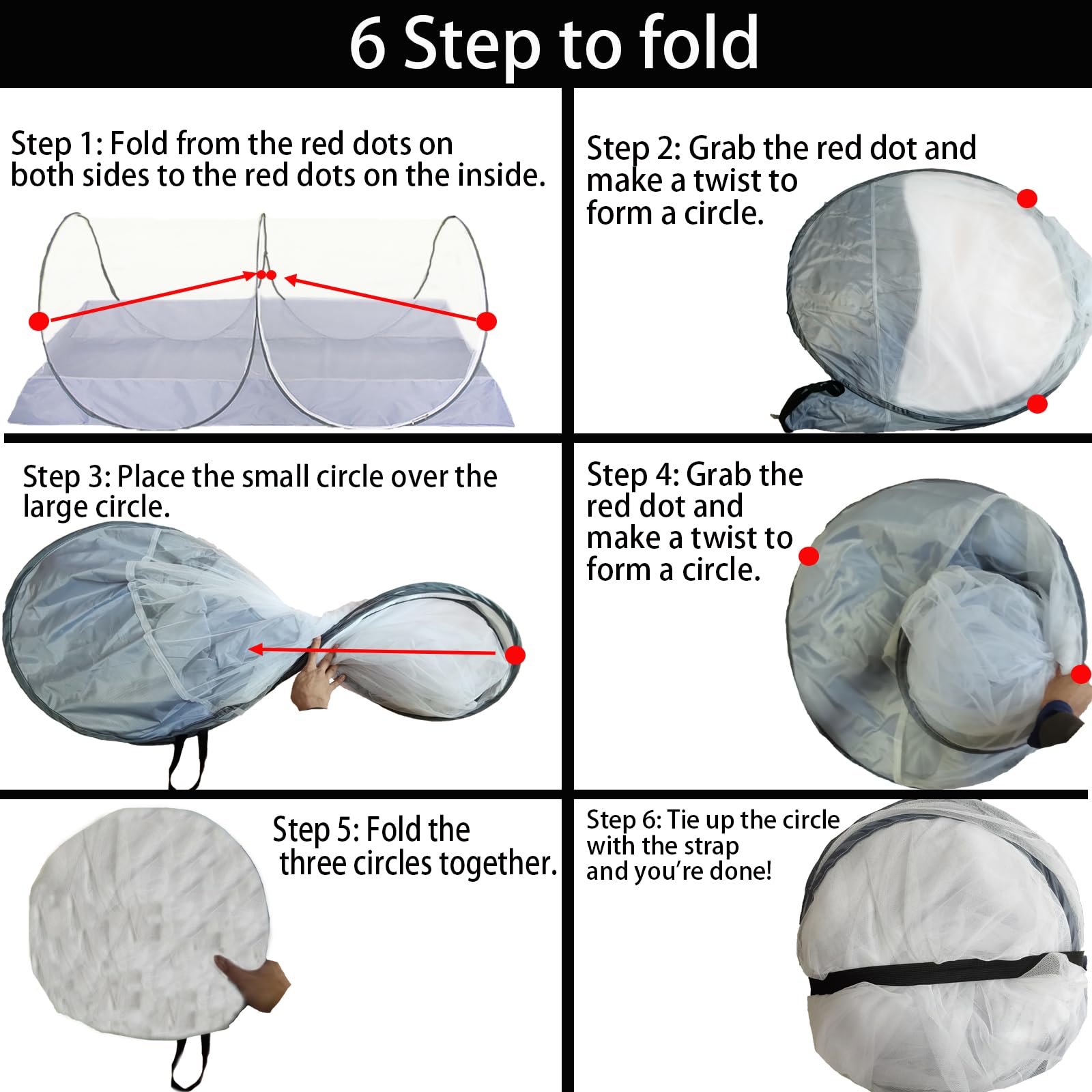 CMINGJ family-friendly net for camping or patio use